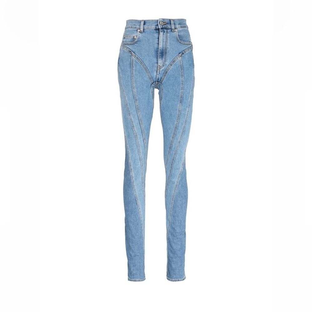 Mugler Spiral Denim Jeans